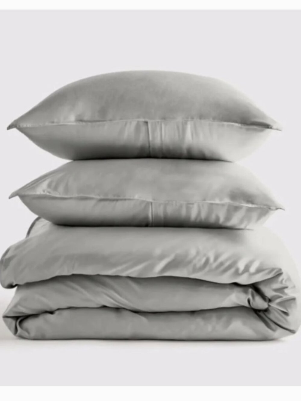 Quince Bamboo Queen Duvet Cover Set With Shams in Eucalyptus